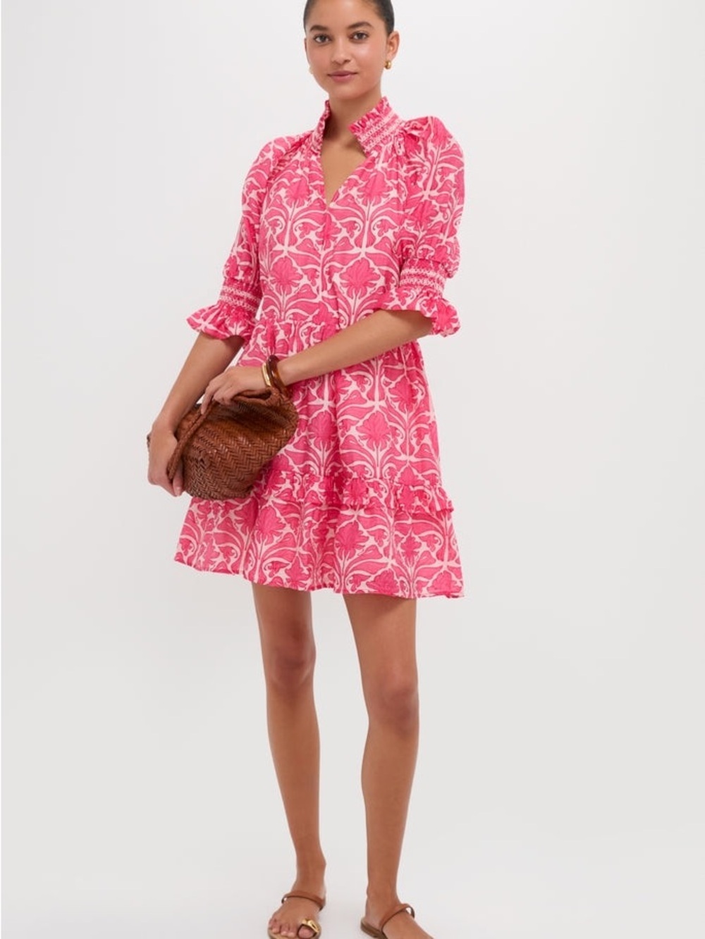 English Factory Pink Printed Mini Dress